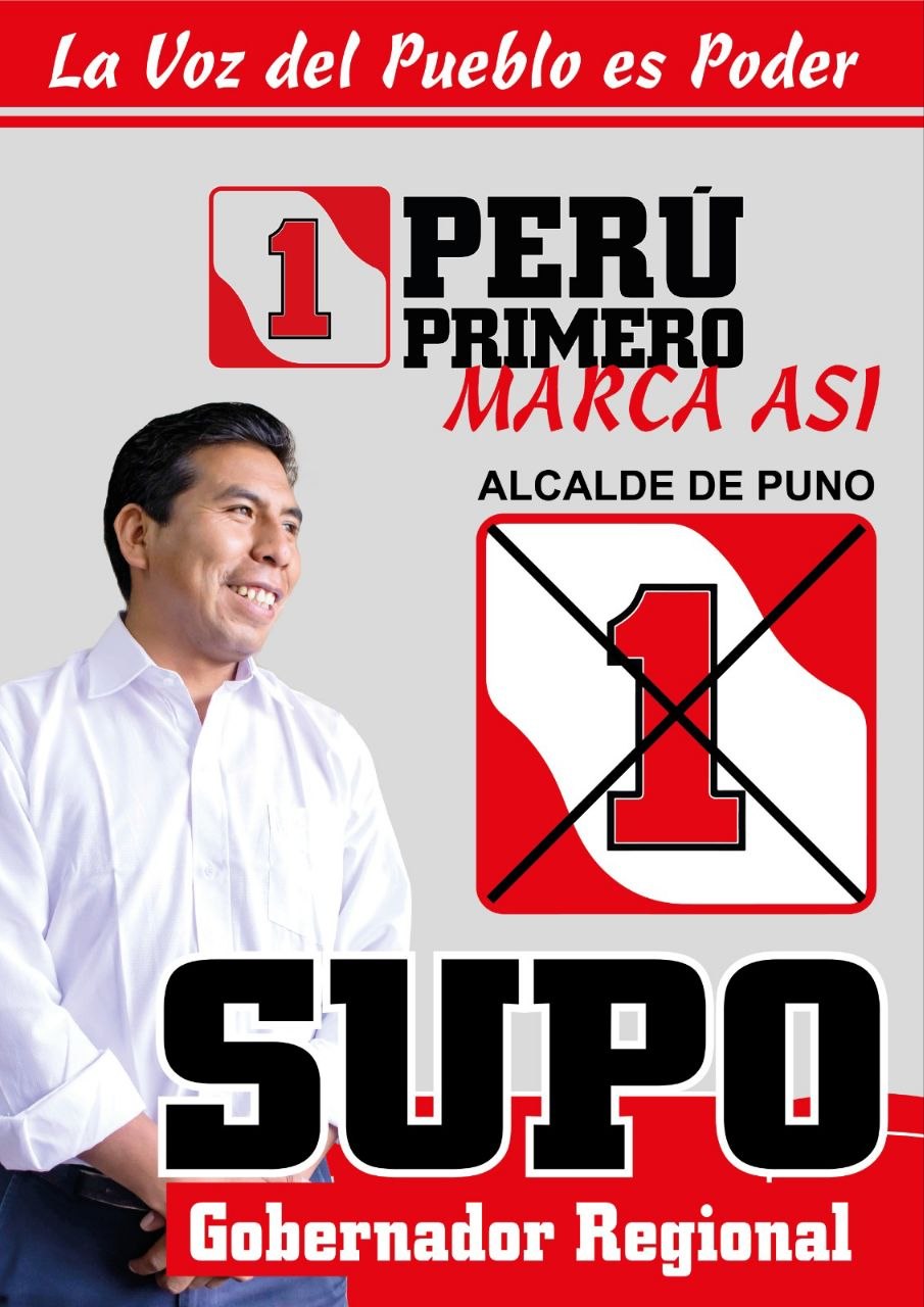 Hugo Supo durante una actividad en Puno